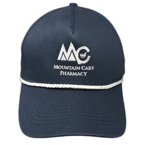 Hit 5 Panel Blue One Size Hat Mountain Care Pharmacy Rope Snapback Cotton Cap